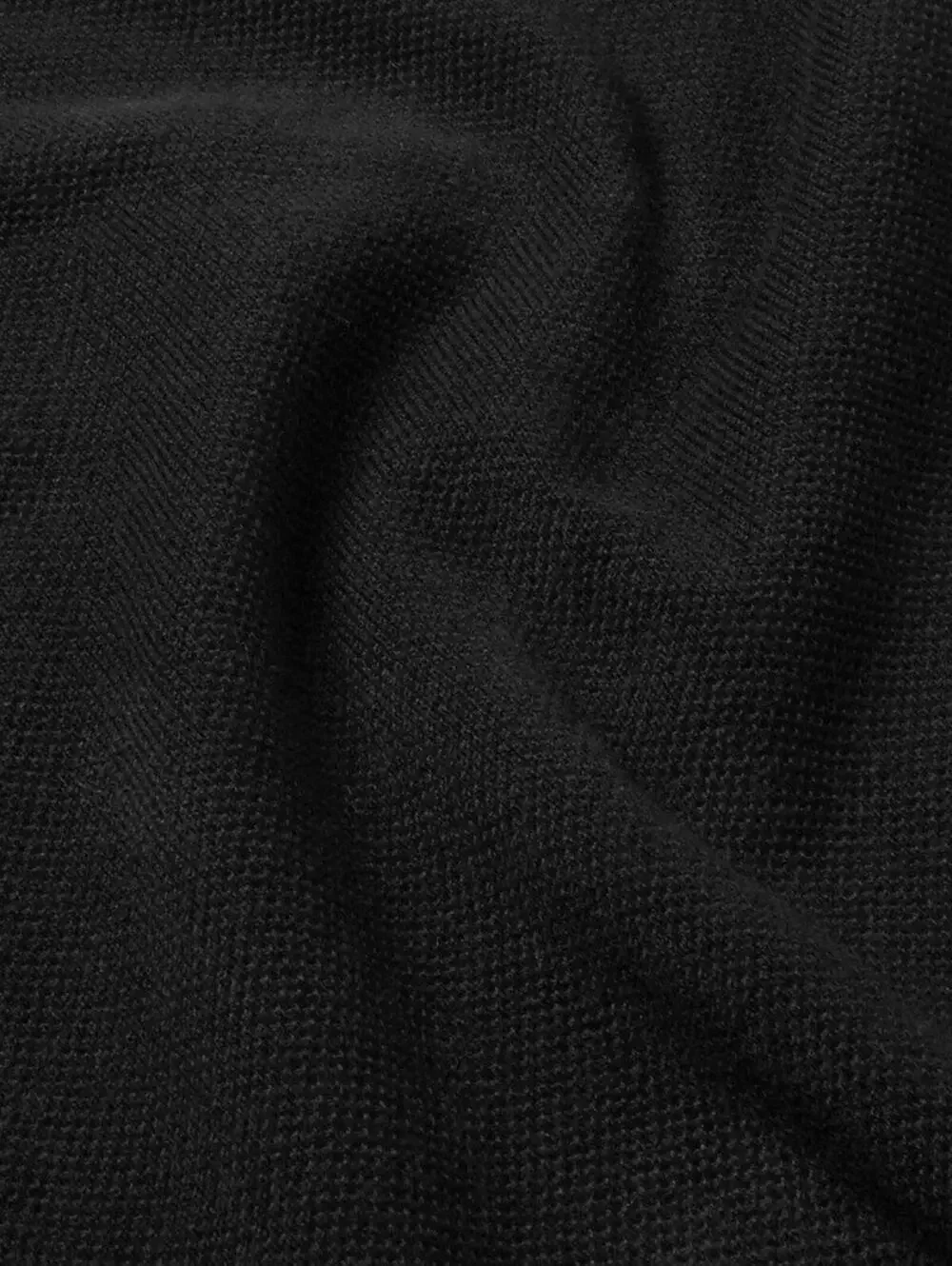 J.Crew XL Classic Black Cotton Cashmere Crewneck Textured Pullover Sweater
